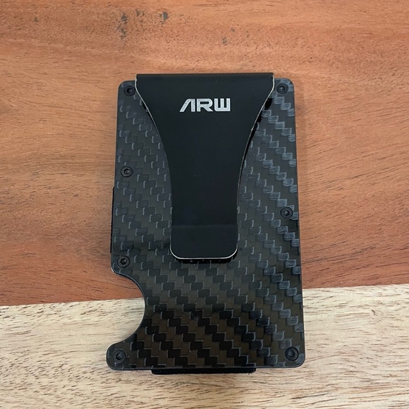 ARW Bags Arw Slim Cool Wallet Rfid Protection Carbon And Black Used Poshmark